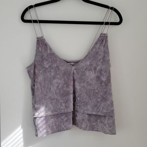 Express Grey Velvet Cami